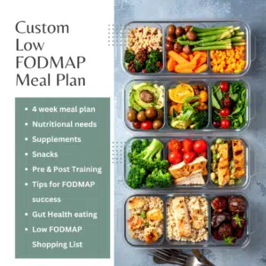 Custom 4 week Low FODMAP Meal Plan