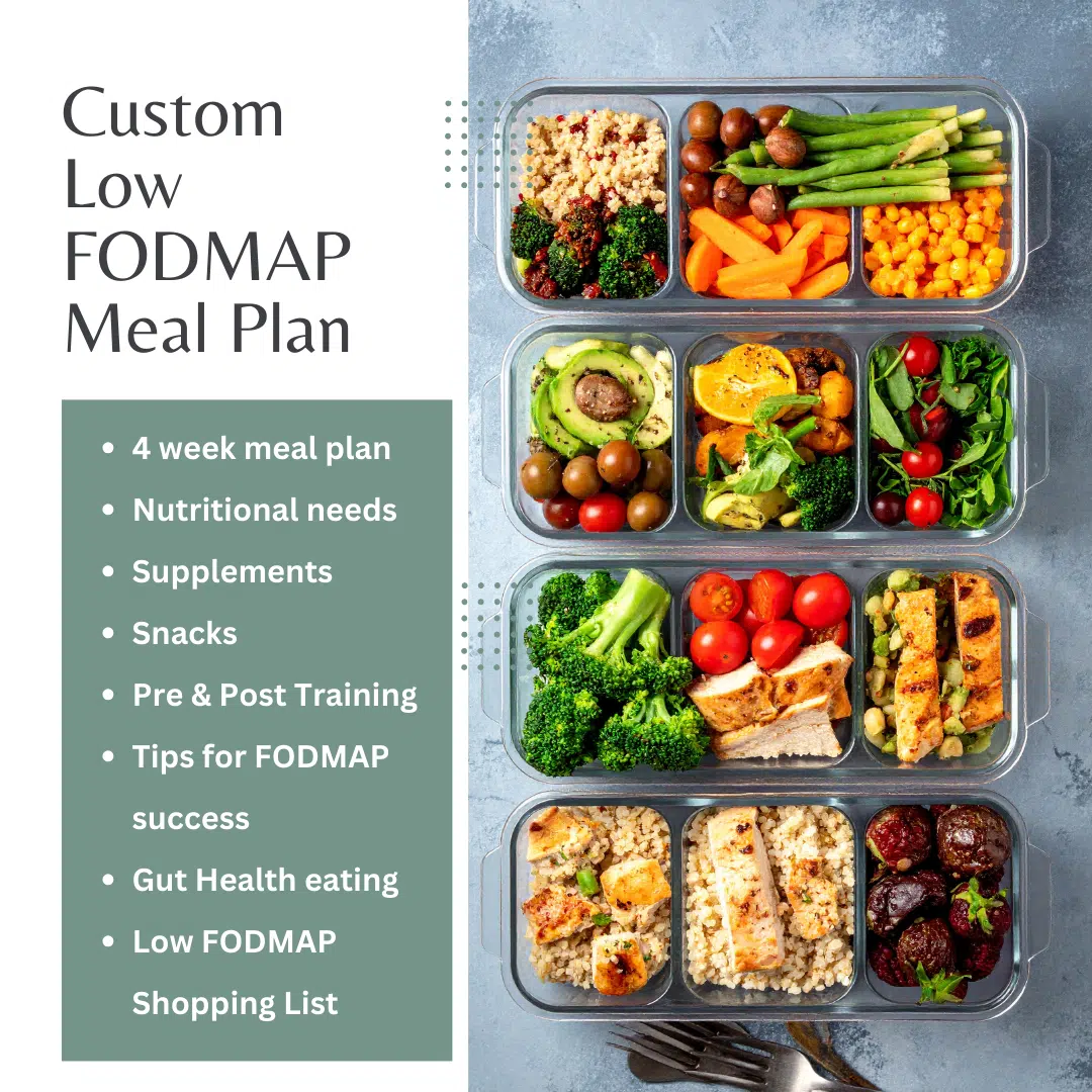 Custom 4 week Low FODMAP Meal Plan